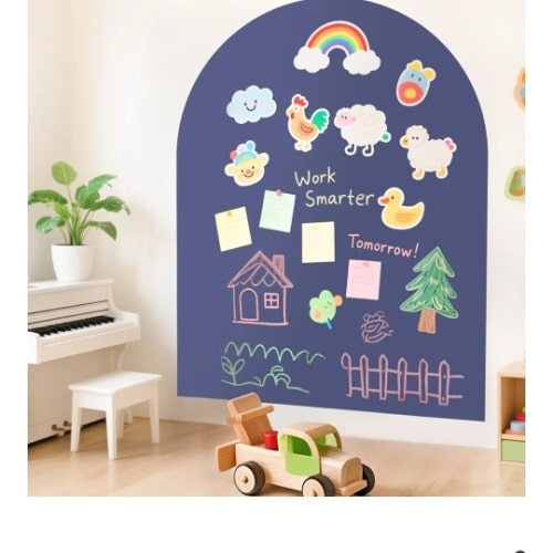 Amazon.com : OMKSIH Arch Magnetic Wall Decal for Kids 40x32 Inches Magnetic Chalk Board Sticker Magnet Chalkboard for Wall Peel and Stick Self Adhesive Blackboard Multifunctional for Playroom Home Office School : Office Products