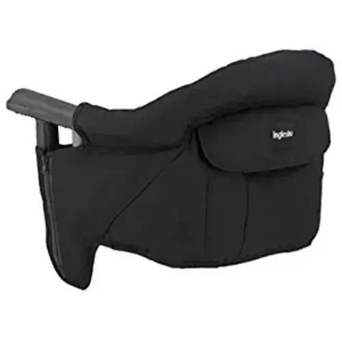 Inglesina Fast Table Chair - Award-Winning Convenient Baby High Chair - Use at Most Tables or Restaurants Without Leaving Scratches {Black}