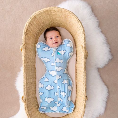 Swaddle Up™ 1.0 TOG Cotton Dusty Blue Daydream