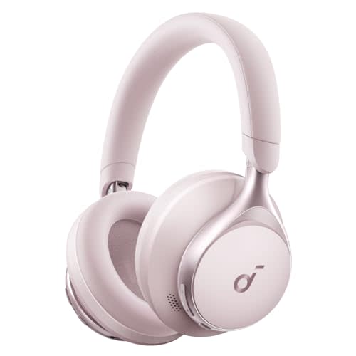 Soundcore by Anker, Space One, Active Noise Cancelling Headphones, 2X Stronger Voice Reduction, 40H ANC Playtime, App Control, LDAC Hi-Res Wireless Audio, Comfortable Fit, Clear Calls, Bluetooth 5.3