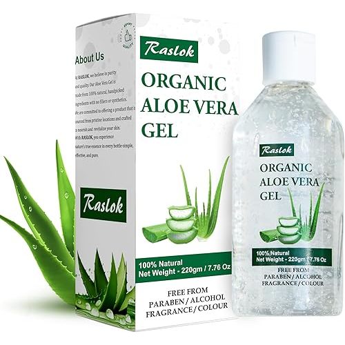 Aloe Vera Gel | 100% Pure Natural Aloe Gel For Moisturizing Face Skin & Hair Care,Durable Moisturizing Hydrating Soothing, Non-Sticky (7.76 OZ)