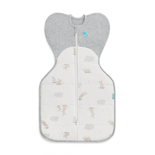 Love To Dream Quilted Stretch Cotton Swaddle Up 2.5 Tog Cloud Bunnies Size Newborn
