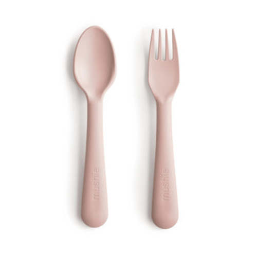 Mushie Baby Dinnerware Fork and Spoon Set