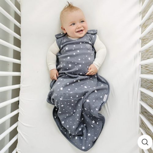 4 Season® Ultimate Baby Sleep Bag, Merino Wool & Organic Cotton, Star Gray