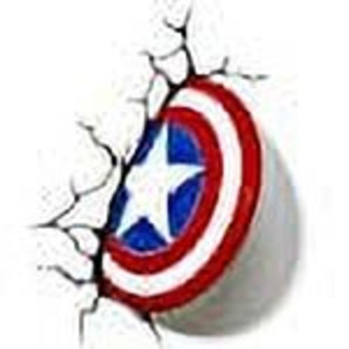 3DLightFX Marvel Avengers Captain America 3D Deco Light