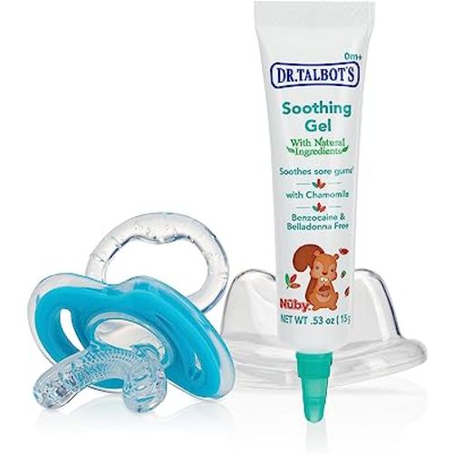 Dr. Talbot's Naturally Inspired Soothing Gel for Sore Gums with Bonus Gum-EEZ Teether Combo, Benzocaine Free, Belladonna Free, one color, 0.53 Fluid Ounce