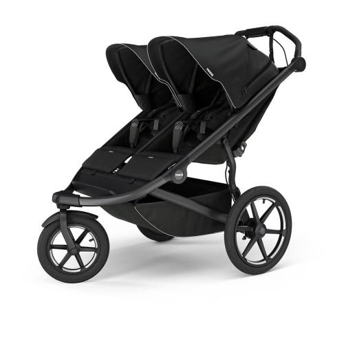 Thule Urban Glide 3 Double Jogging Stroller with NON-Magnetic Buckle - Black