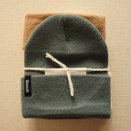 Ocean, Sand, & Cloud Knit Cuff Beanie Bundle