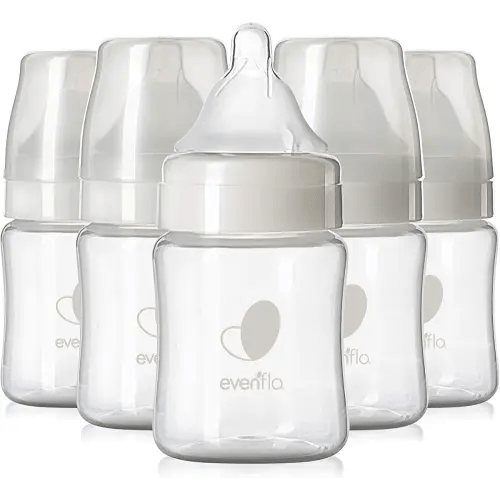 Evenflo Feeding Premium Proflo Venting Balance Plus Wide Neck Baby, Newborn and Infant Bottles - Developed by Pediatric Feeding Specialists - 5 Ounce (Pack of 6)