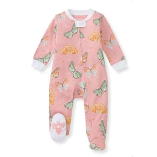 Desert Moths Organic Baby Girl Sleeper