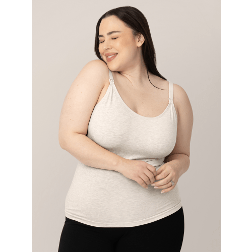 Sublime® Bamboo Maternity & Nursing Camisole | Oatmeal Heather