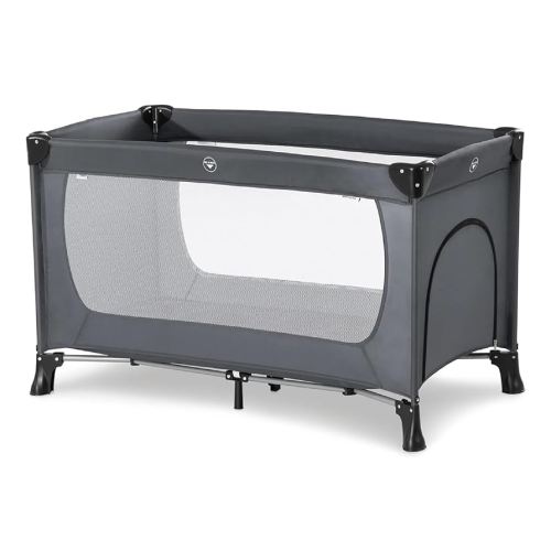 hauck Baby & Toddler Foldable Travel Cot and Portable Playpen, Dream N Play Plus, Grey
