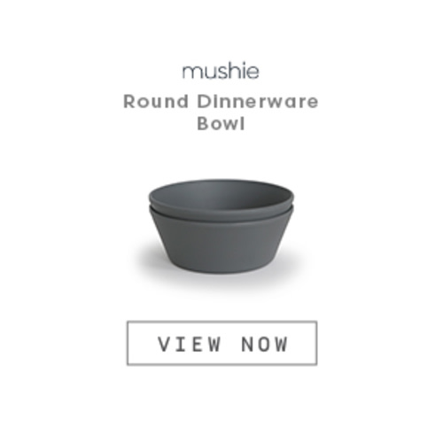 mushie Silicone Suction Bowl | BPA-Free Non-Slip Design (Tradewinds)