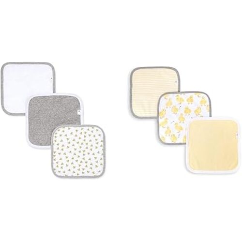 Burt's Bees Baby Washcloths, Absorbent Knit Terry, Super Soft 100% Organic Cotton Bundle