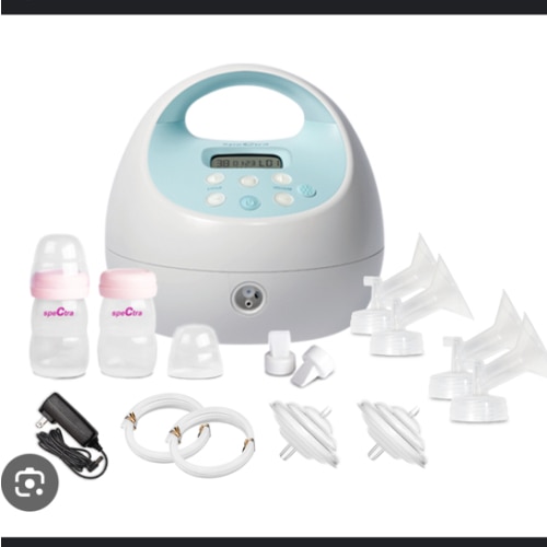 Spectra Baby S1 Plus Premier Rechargeable Breast Pump with Grey Tote Premium Accessory Kit - 24 mm