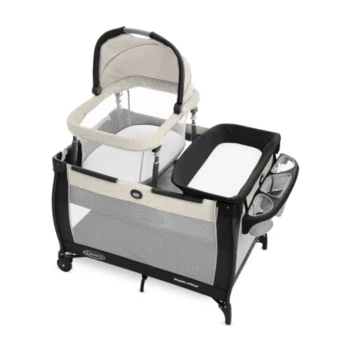 Graco Pack 'n Play Day2Dream Travel Bassinet Playard Features Portable Bassinet Diaper Changer and More (Lo, Lo)