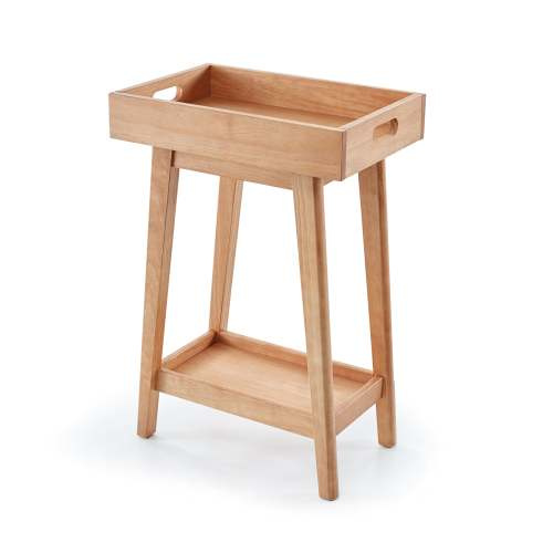 Retro Side Table in Hazelnut