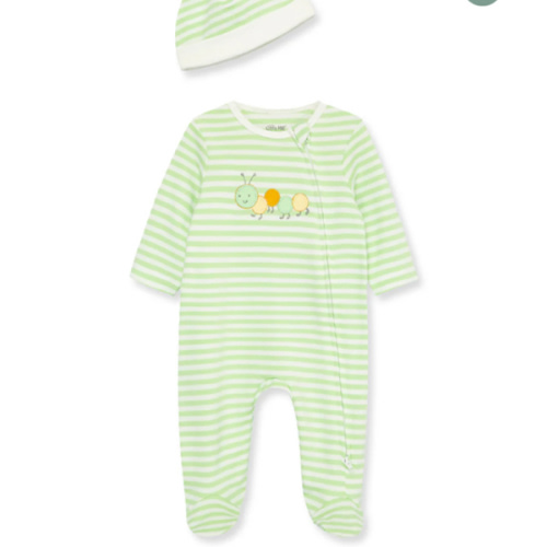 Caterpillar 2-Way-Zip Footie & Hat