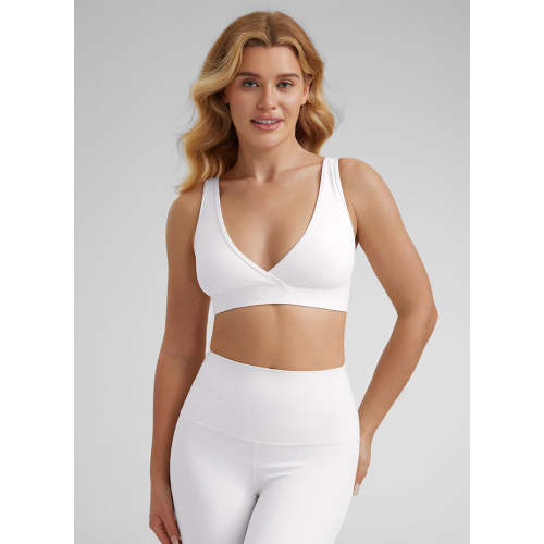 CRZ YOGA Women Butterluxe Maternity Nursing Bras Crossover Wireless