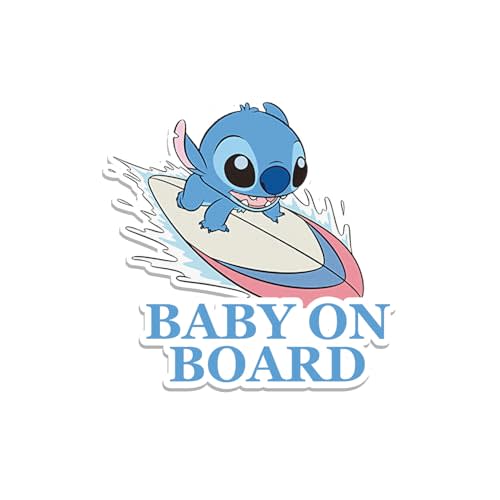 Matomo_Baby on Board Safety Caution Cartoon Funny Vinyl Sticker Auto Car Truck Wall Laptop | Sticker | Decal | 5.9"
