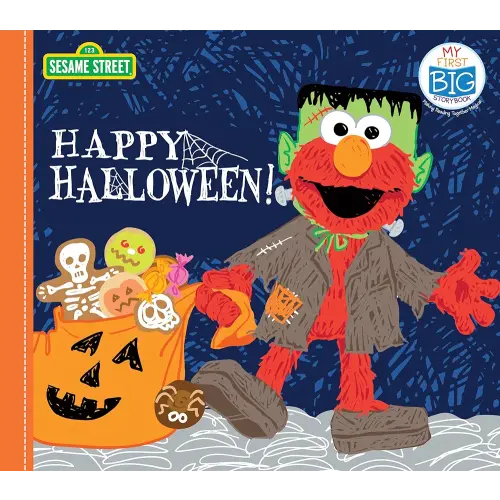 Happy Halloween!: A Spooky, Interactive Treat with the Count, Elmo, and Friends! (Playful Early Learning for Toddlers) (My First Big Storybook)