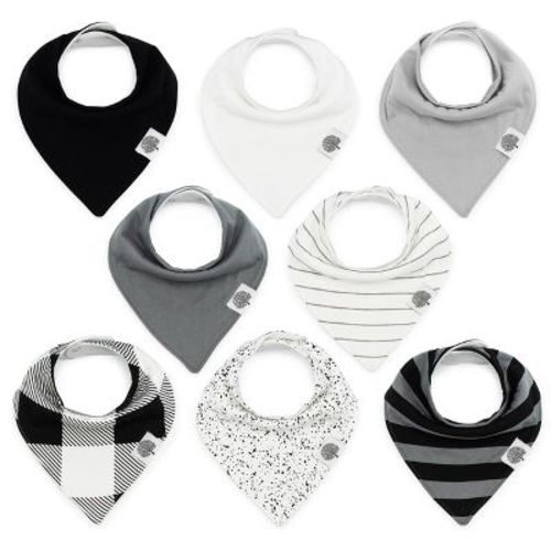 Parker Baby Co. 8 Pack Bandana Drool Bibs - Lunar Set
