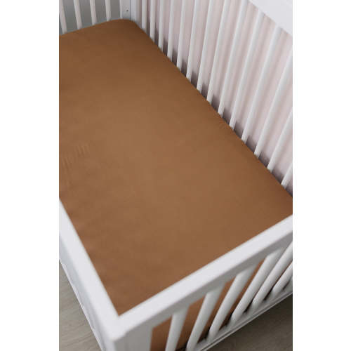Mustard Bamboo Stretch Crib Sheet