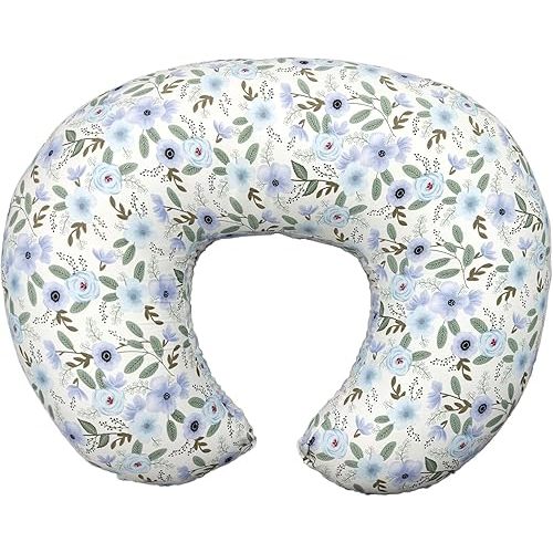 Nursing Pillow, Breastfeeding Pillows with Standard Size Removable Cover, Breast Feeding Pillow with Breathable Filling, Ergonomic Nursing Essentials for Bottle and Breastfeeding- Leaves…
