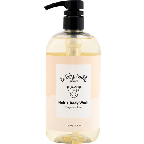 Tubby Todd Bath Co. Hair + Body Wash, Fragrance-Free