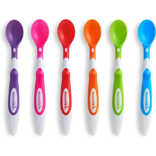 Munchkin 10062 Soft-Tip Infant Spoons 6 Count Assorted