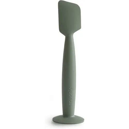 mushie Diaper Cream Applicator Soft Silicone with Suction Base (Dried Thyme)