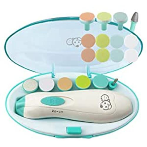 Amazon.com : Baby Nail Clippers 20 in 1 by Royal Angels | Safe Electric Baby Nail Trimmer, Baby Nail File Kit, Additional Replacement Heads, Newborn Toddler Toes and Fingernails, Trim and Polish (Green) : Baby