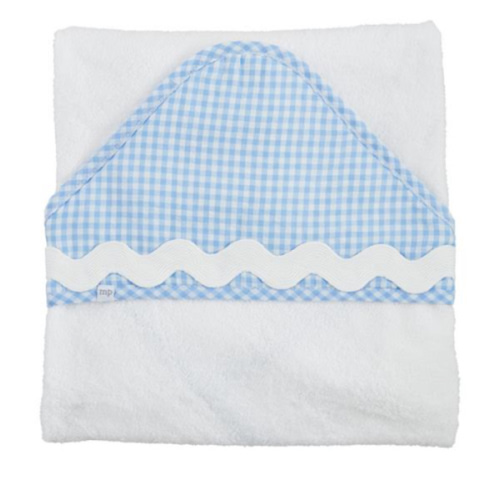 Blue Gingham Hooded Towel for Kids | Mud Pie