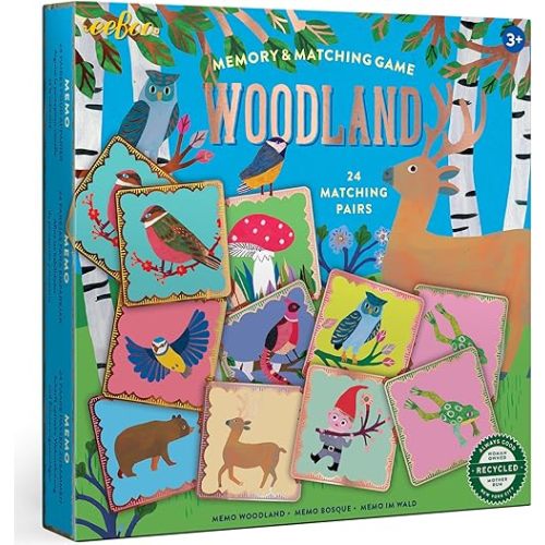 eeBoo Woodland Memory and Matching Game/Ages 5+ (MGWND)