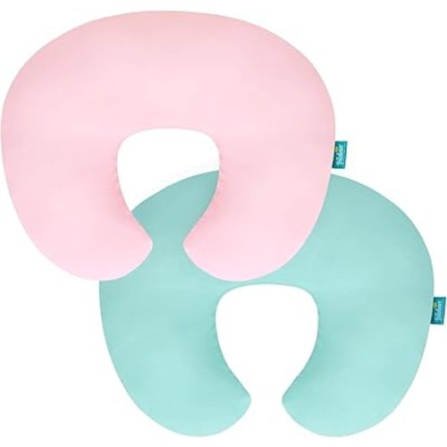 Biloban Nursing Pillow Cover 2 Pack Fit for Boppy Pillow, Breathable & Skin-Friendly Nursing Slipcovers for Breastfeeding Mom, Comfortable & Machine Washable Nursing Covers