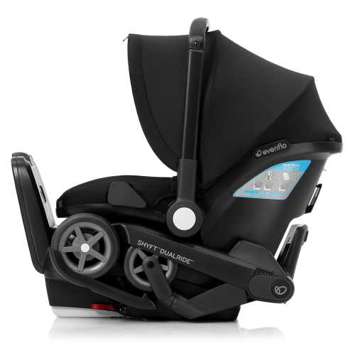 Evenflo Shyft DualRide Infant Car Seat and Stroller, Black