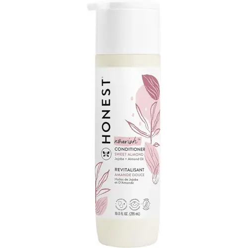 The Honest Company Silicone-Free Conditioner | Gentle for Baby | Naturally Derived, Tear-free, Hypoallergenic | Sweet Almond Nourish, 10 fl oz