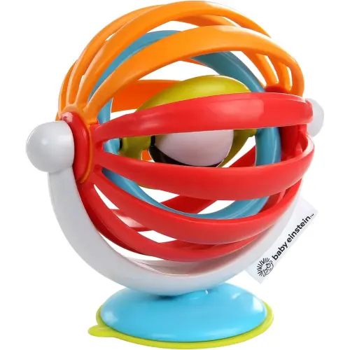 Baby Einstein Sticky Spinner BPA-free Suction Cup High Chair Activity Toy and Tray Toy for Early Development, 3mo+