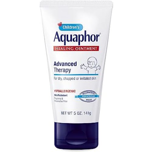 Aquaphor Children's Healing Ointment, Advanced Therapy Skin Protectant, Dry Skin Body Moisturizer, Multi-Purpose Healing Ointment for Kids, For Dry, Cracked Skin & Minor Cuts & Burns, 5 Oz Tube