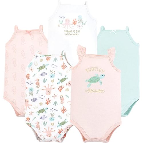 Hudson Baby Unisex Baby Cotton Sleeveless Bodysuits