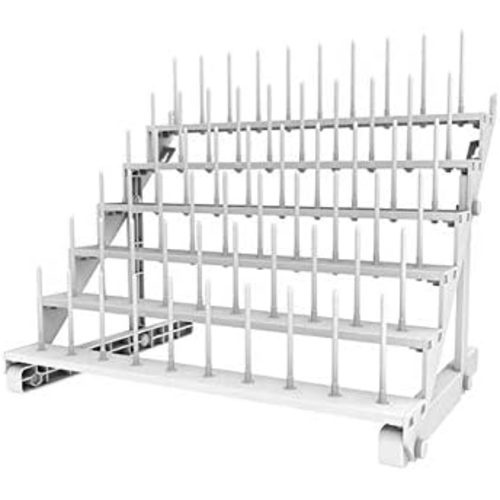 Embroidex Free Standing with Legs & Wall Mountable 60 Spool Thread & Cone Stand/Rack for Sewing & Embroidery Machine