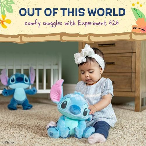 KIDS PREFERRED Disney Laughing & Spinning Stitch Stuffed Animal Plush Toy - for Babies & Toddlers, Multicolor, 79983