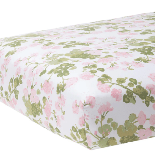 Ouisie Pink Crib Sheet