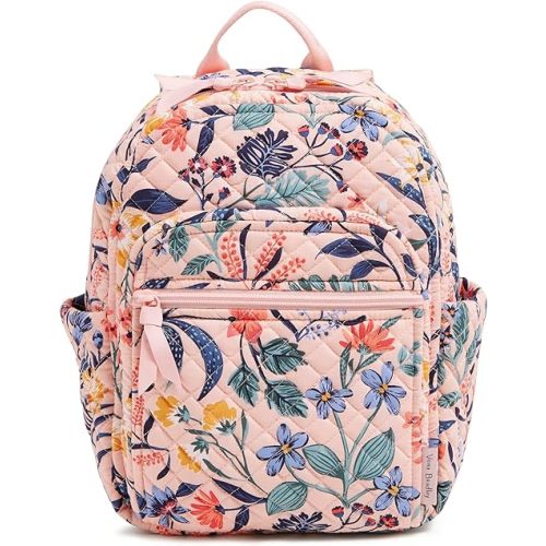 Vera Bradley Cotton Small Backpack, Paradise Coral