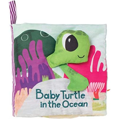 Manhattan Toy What's Outside Sea-Themed Soft Baby Activity Book with Rattle