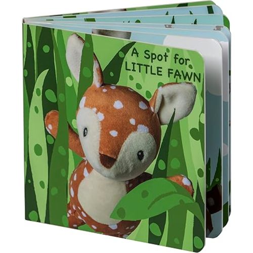 Mary Meyer Leika Baby Board Book, 6 x 6-Inches, Little Fawn