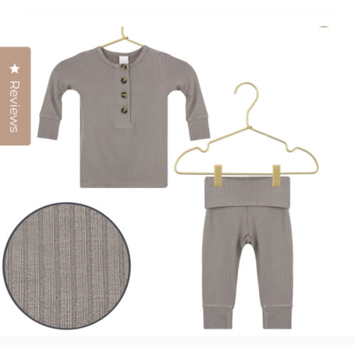 Beau Ribbed Top + Bottoms