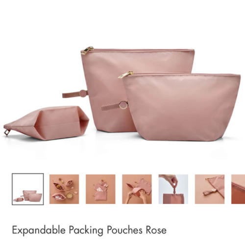HAPP Brand Expandable Packing Pouches - Rose