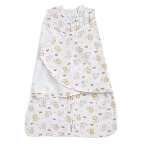 HALO Innovations Sleepsack 100% Cotton Swaddle Wrap, Color: Lions, Size: S