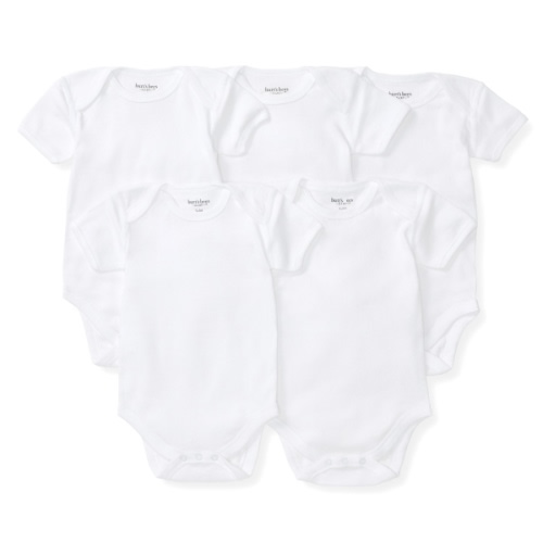 Bee Essentials Organic Short Sleeve Baby Bodysuit 5 Pack | Burt's Bees Baby®